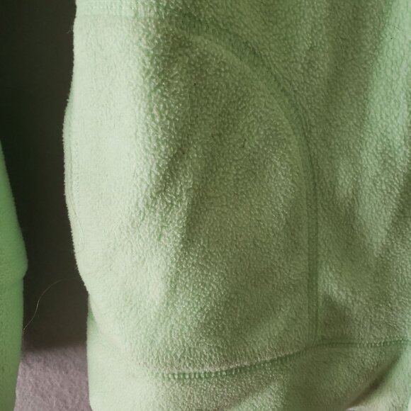 Old Navy Youth Girls Fleece Jacket Light Green Size Large 10 12 Full Zip Up Cozy - Picture 2 of 5